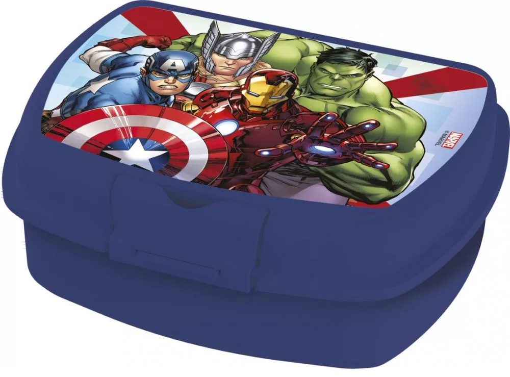 Desiatový box AVENGERS modrý