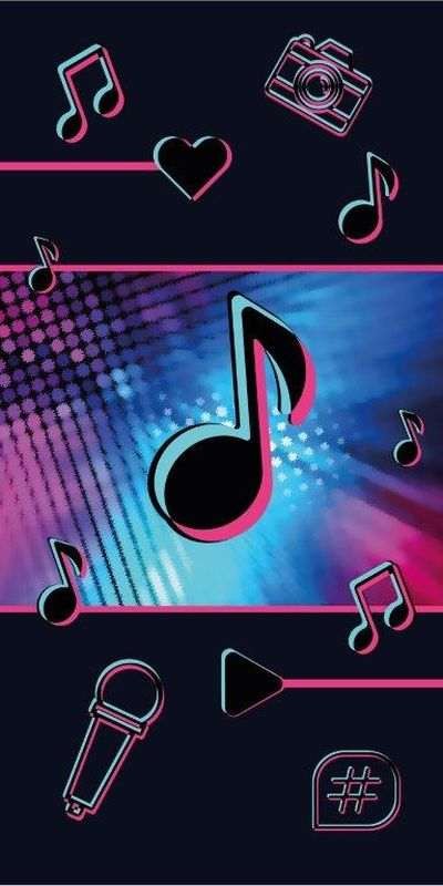 Osuška 70x140 MUSIC noty