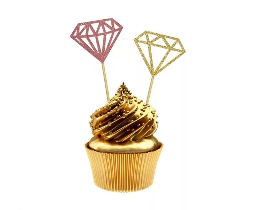 Tortový zápich DIAMANT (6ks)