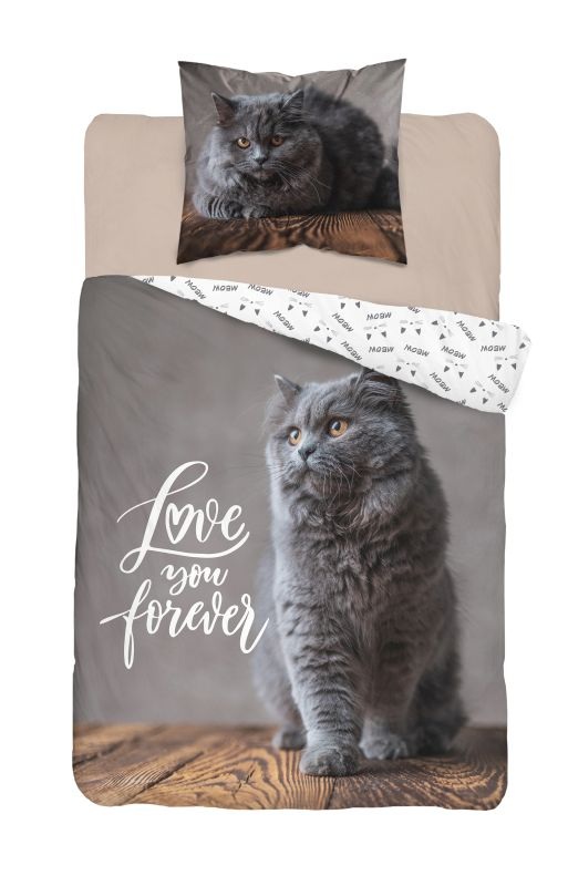 Obliečky 140x200 MAČKA Love