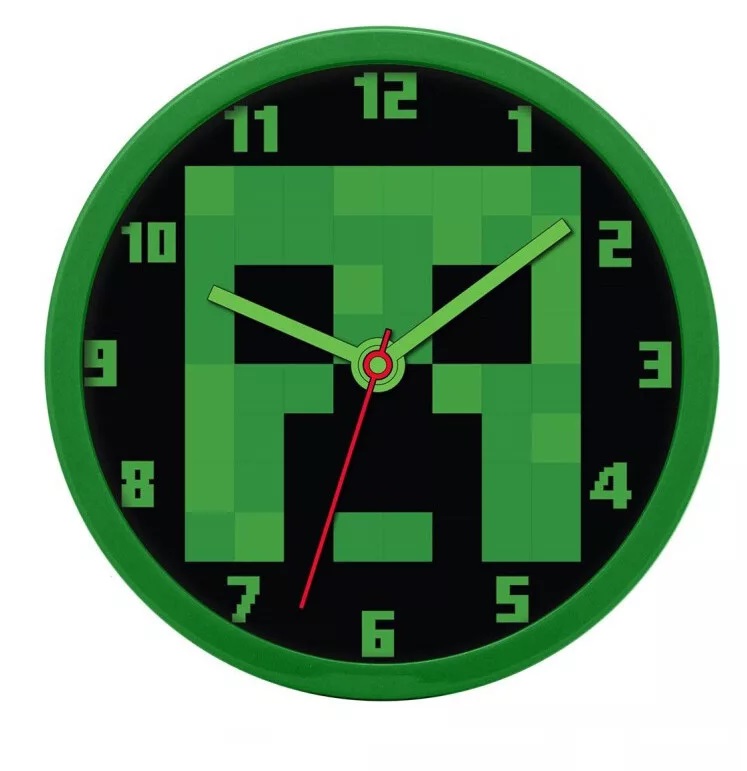 Nástenné hodiny MINECRAFT