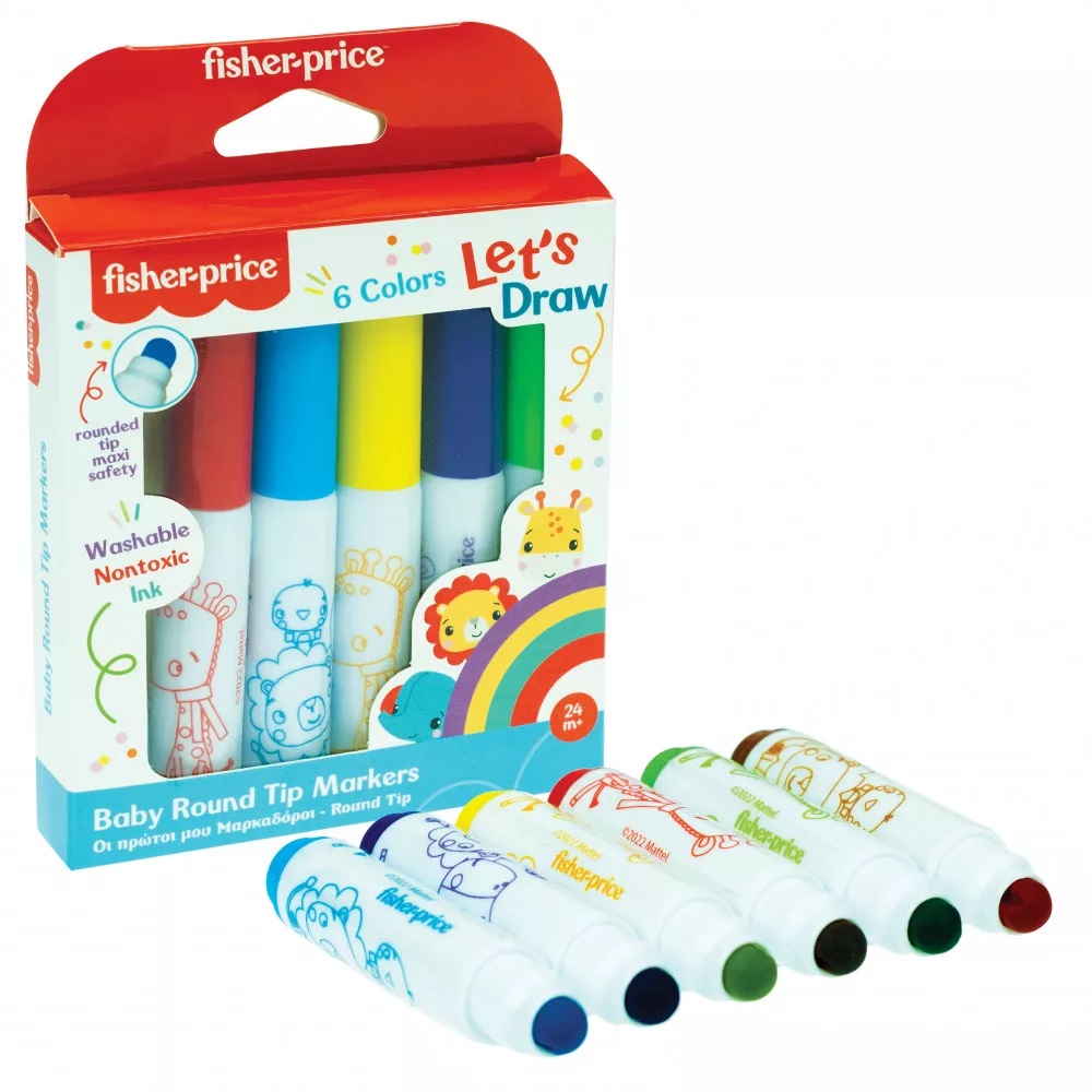 Umývateľné fixky Fisher-Price 6ks