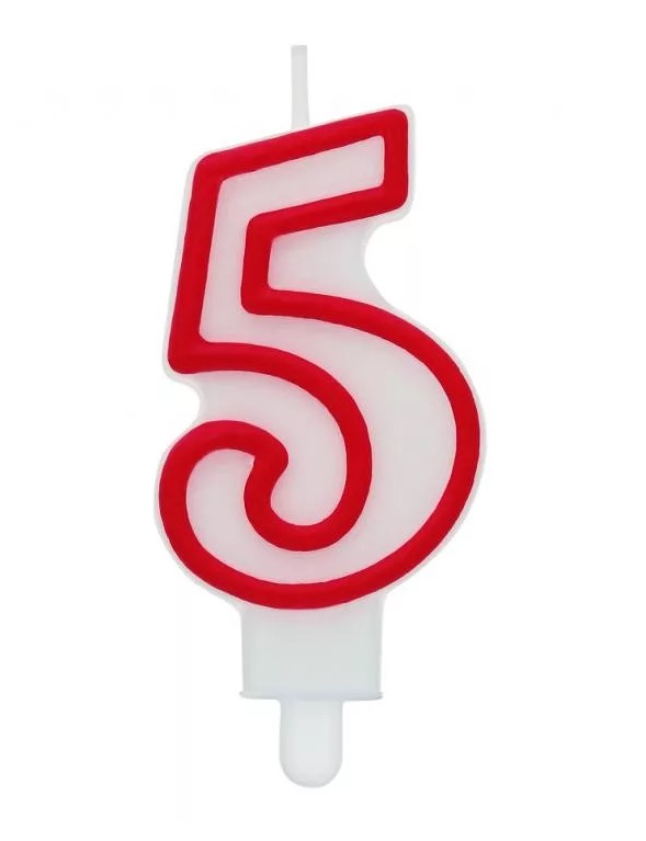 Sviečka č.5 red