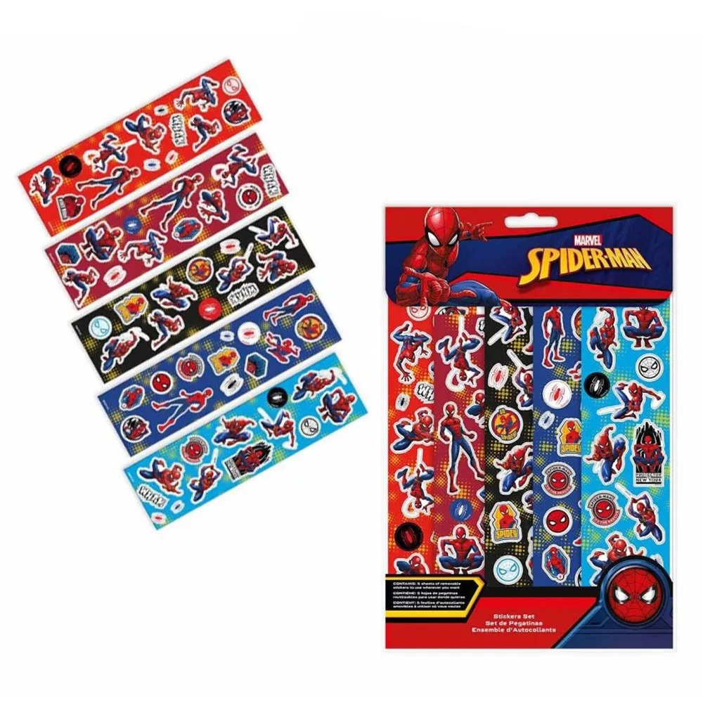 Sada nálepiek SPIDERMAN (5 listov)