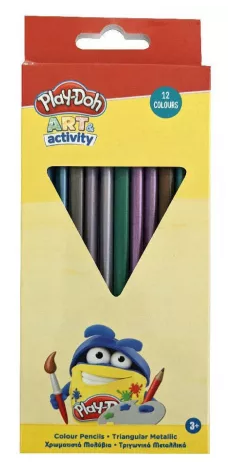 Pastelky 12ks PLAY-DOH metalíza