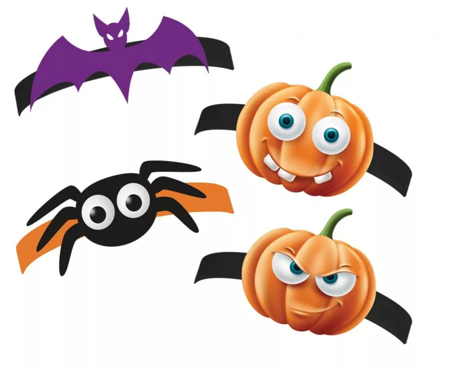 Čelenka HALLOWEEN (4ks)