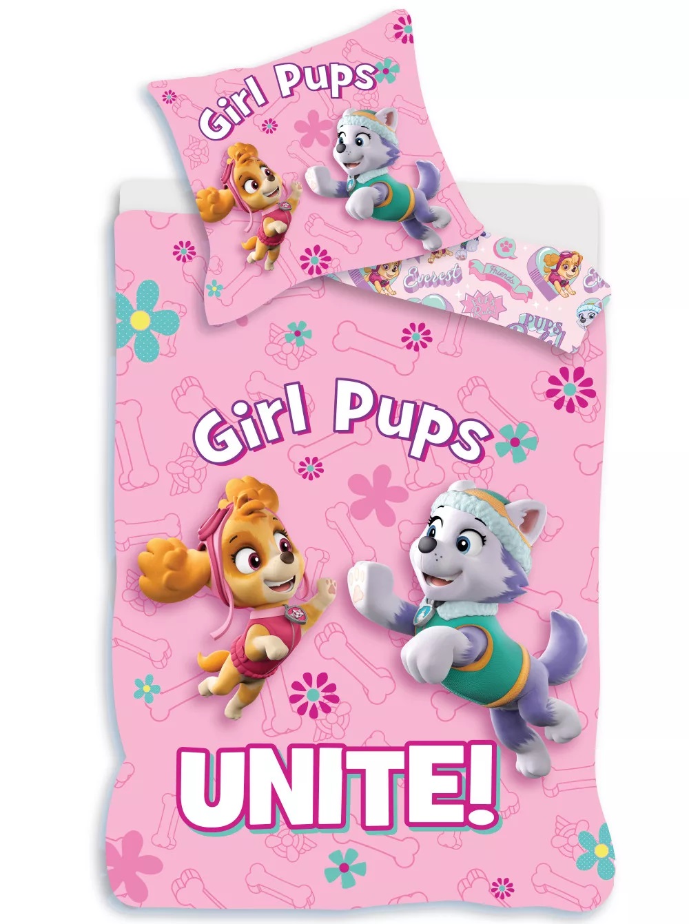 Obliečky do postieľky 100x135 PAW PATROL unite