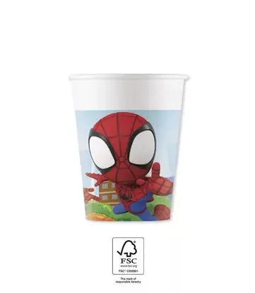 Papierový pohár 200ml SPIDERMAN baby