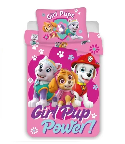 Obliečky do postieľky 100x135 PAW PATROL labky