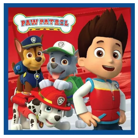 Uterák 30x30 PAW PATROL červený - magický