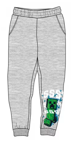 Tepláky MINECRAFT šedé - 8r.