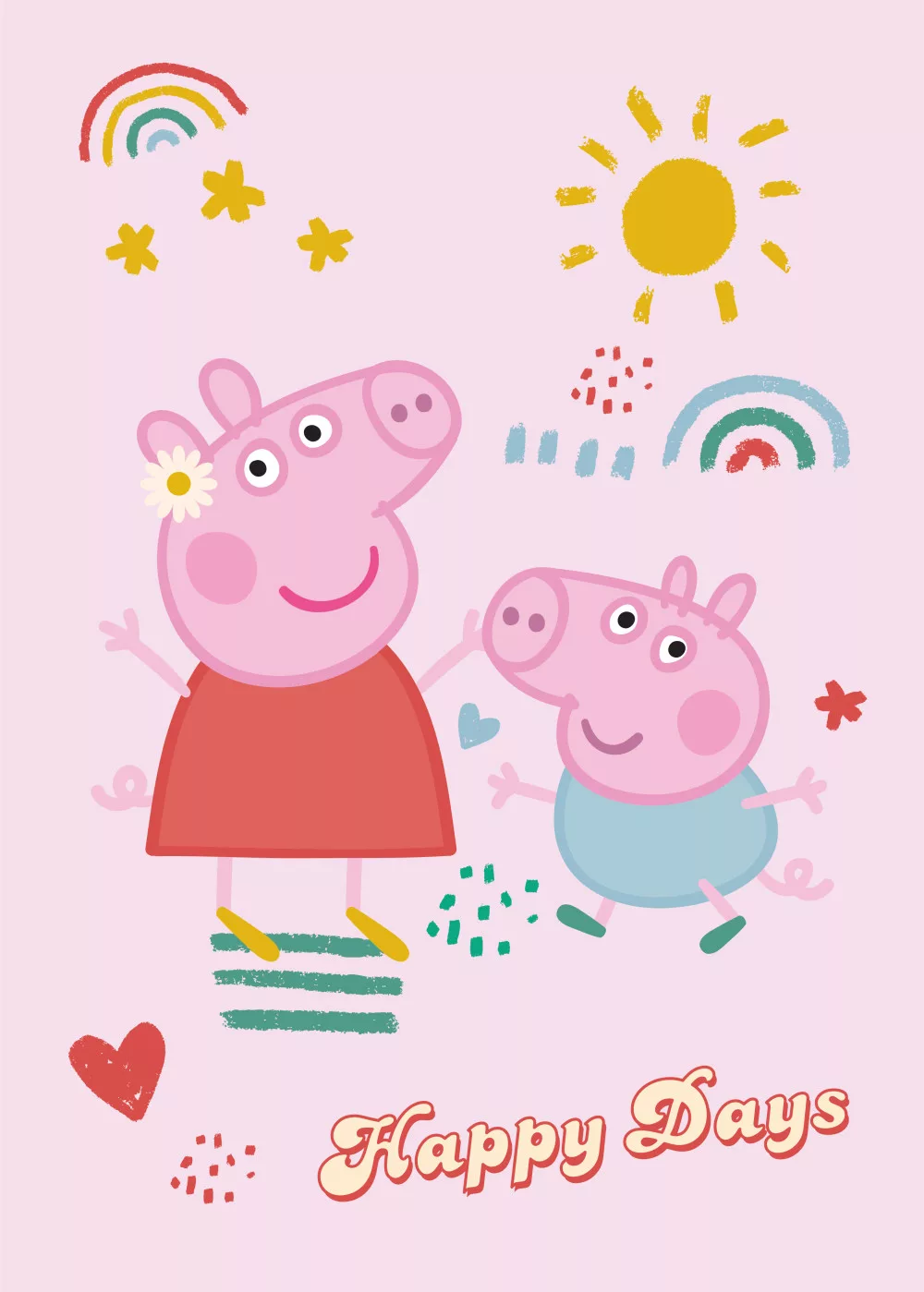 Deka 100x140 PEPPA PIG happy day