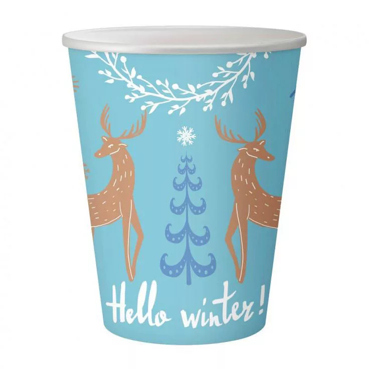 Papierový pohár 250ml VIANOCE winter