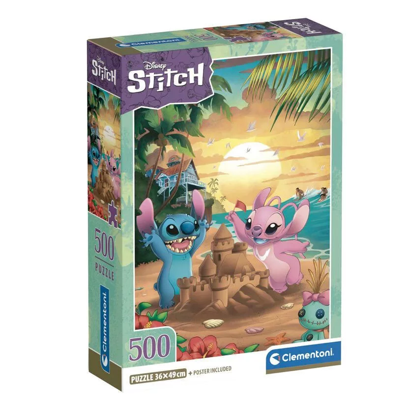 Puzzle 500 dielikov LILO A STITCH beach