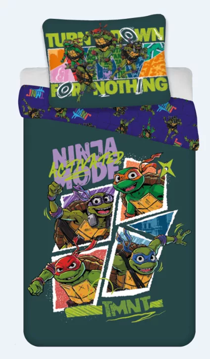 Obliečky do postieľky 100x135 NINJA KORYTNAČKY