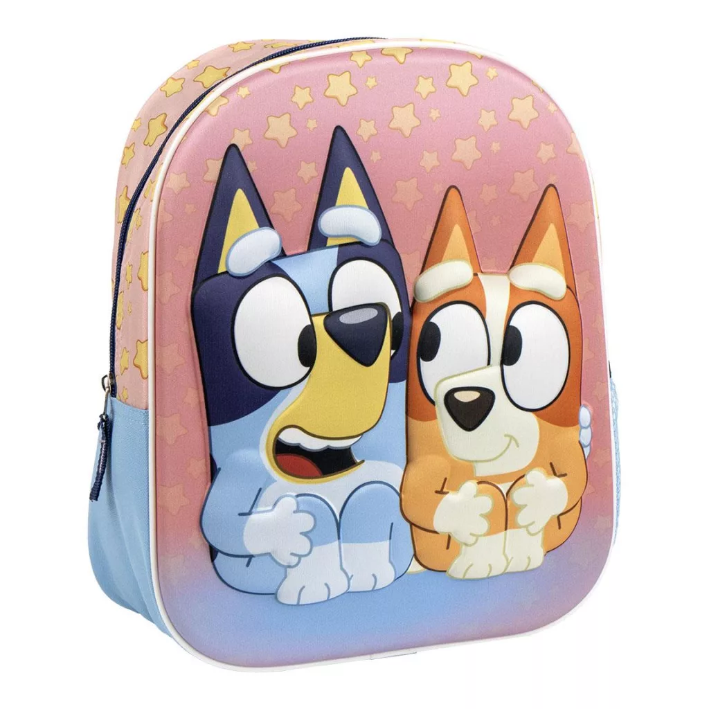 Ruksak 3D BLUEY hviezdičky 31cm