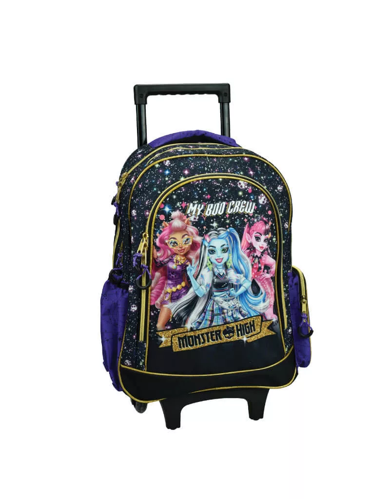 Školská taška na ťahanie MONSTER HIGH 46cm