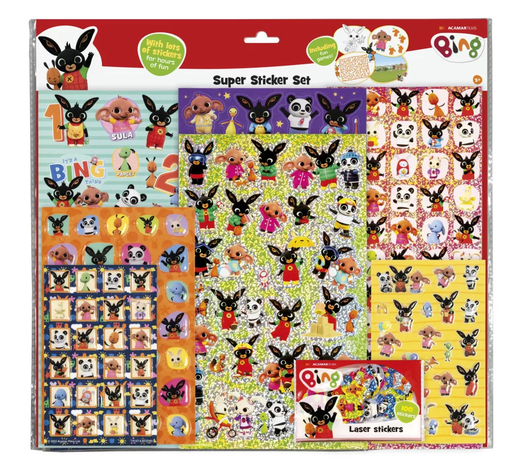 Hry + nálepky BING