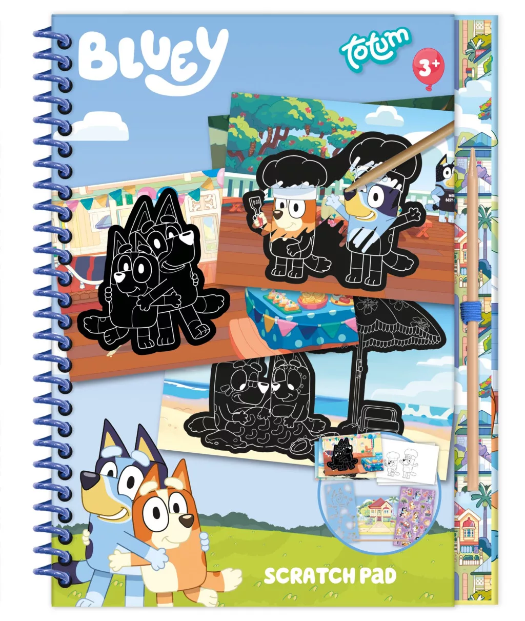 Sada na kreslenie a škrabanie BLUEY