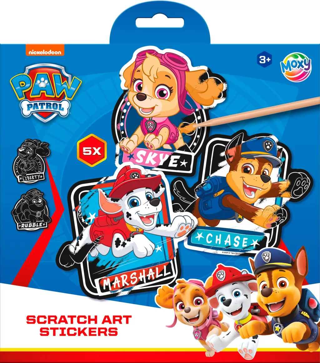 Vyškrabávanie nálepiek PAW PATROL