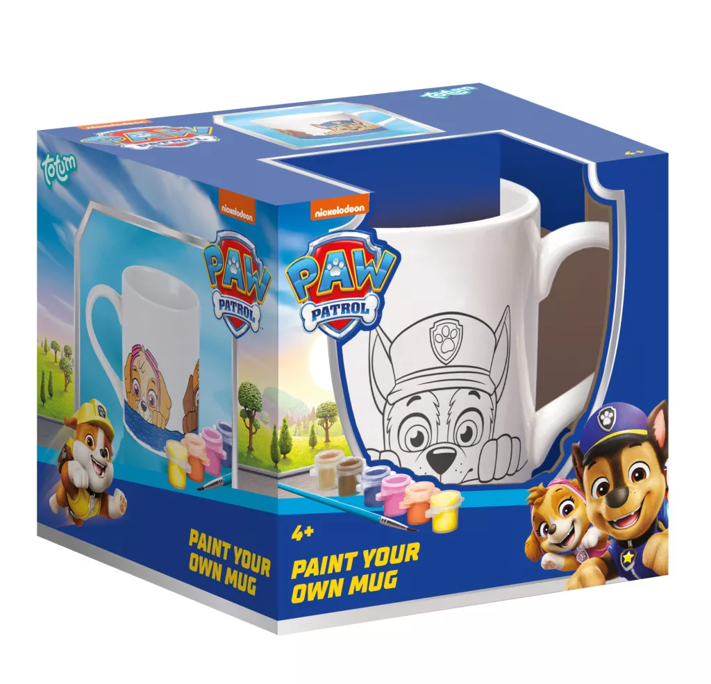 Porcelánový hrnček na maľovanie PAW PATROL