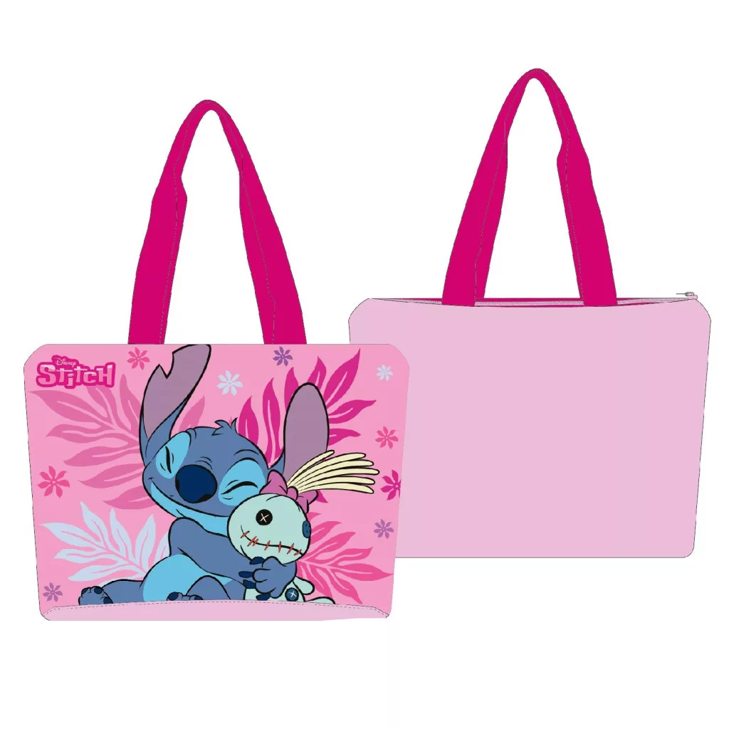 Plážová taška LILO A STITCH ružová