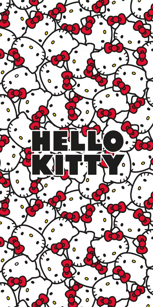 Osuška 70x140 HELLO KITTY mašľa
