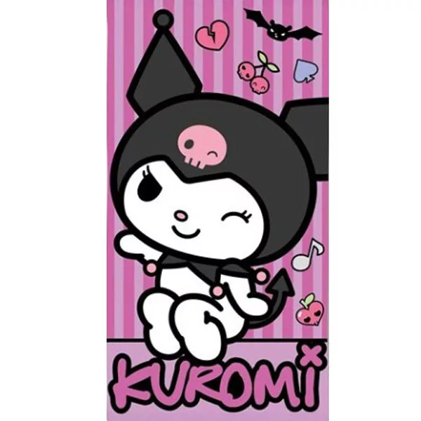 Osuška 70x140 KUROMI punk - rýchloschnúca