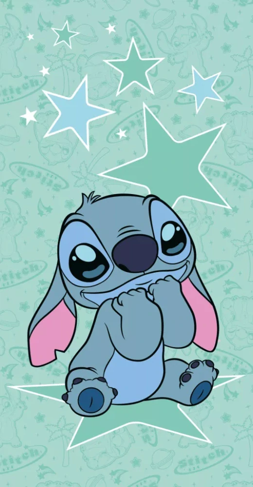 Osuška 70x140 LILO A STITCH hviezdy