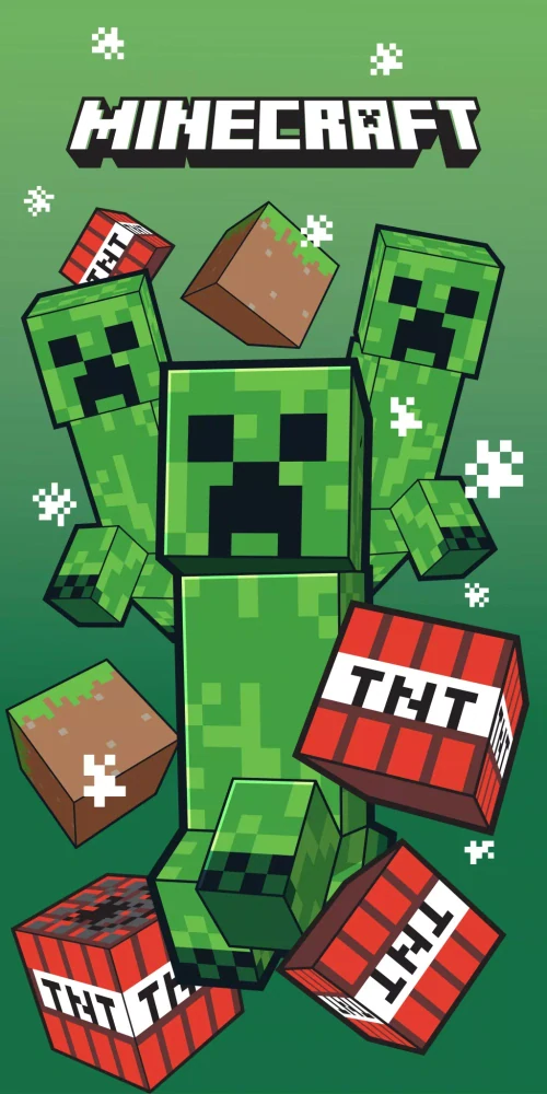 Osuška 70x140 MINECRAFT pretek (rýchloschnúca)