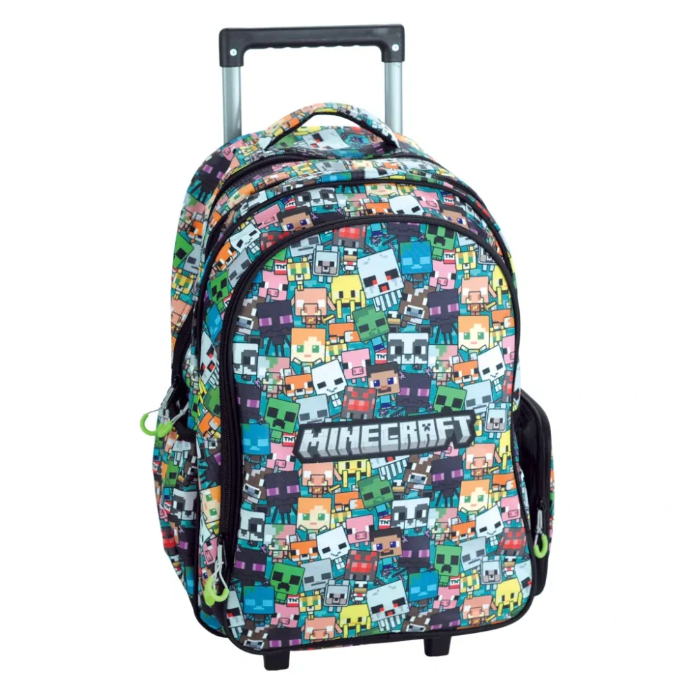 Školská taška na ťahanie MINECRAFT chibi 46cm