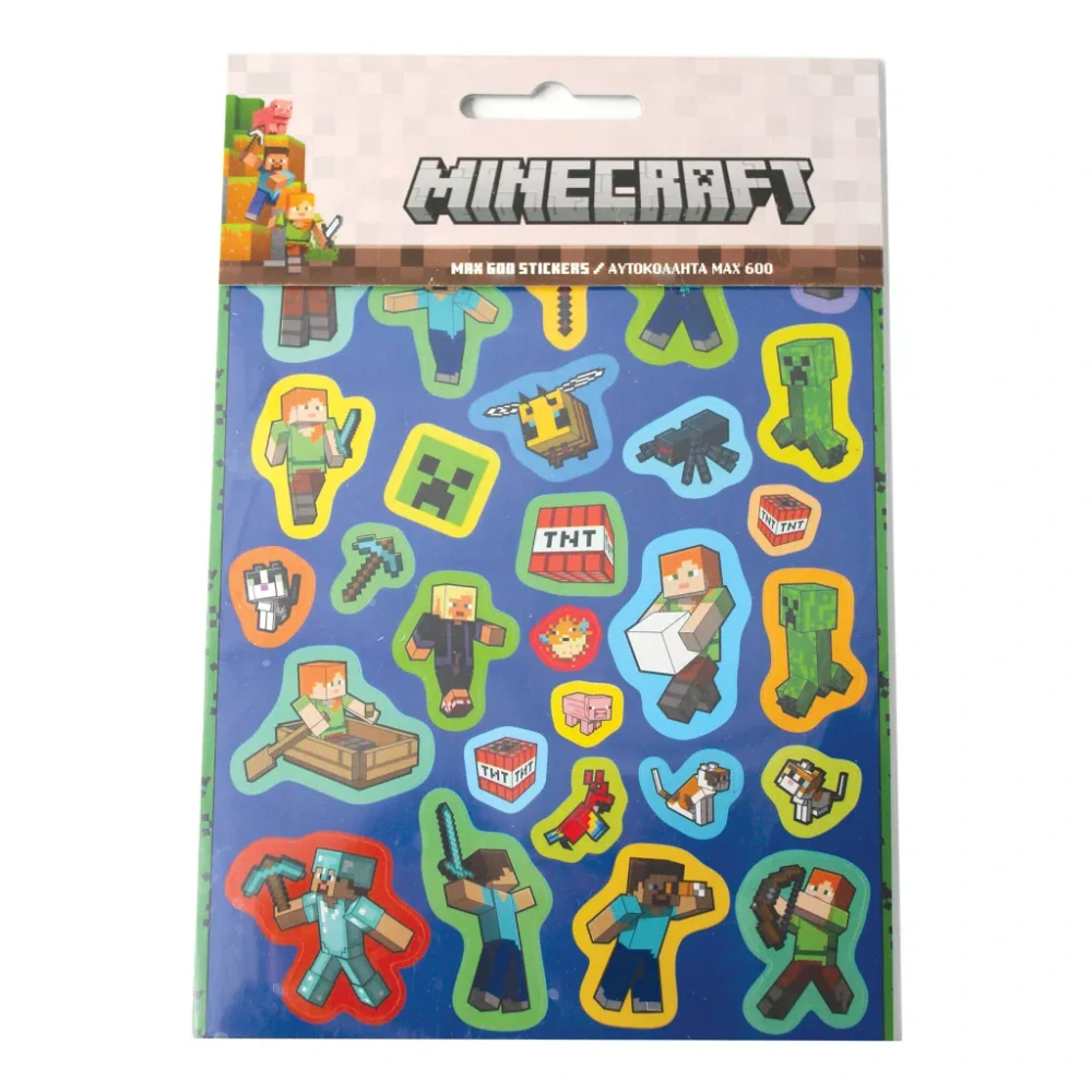 Sada nálepiek MINECRAFT (600ks)