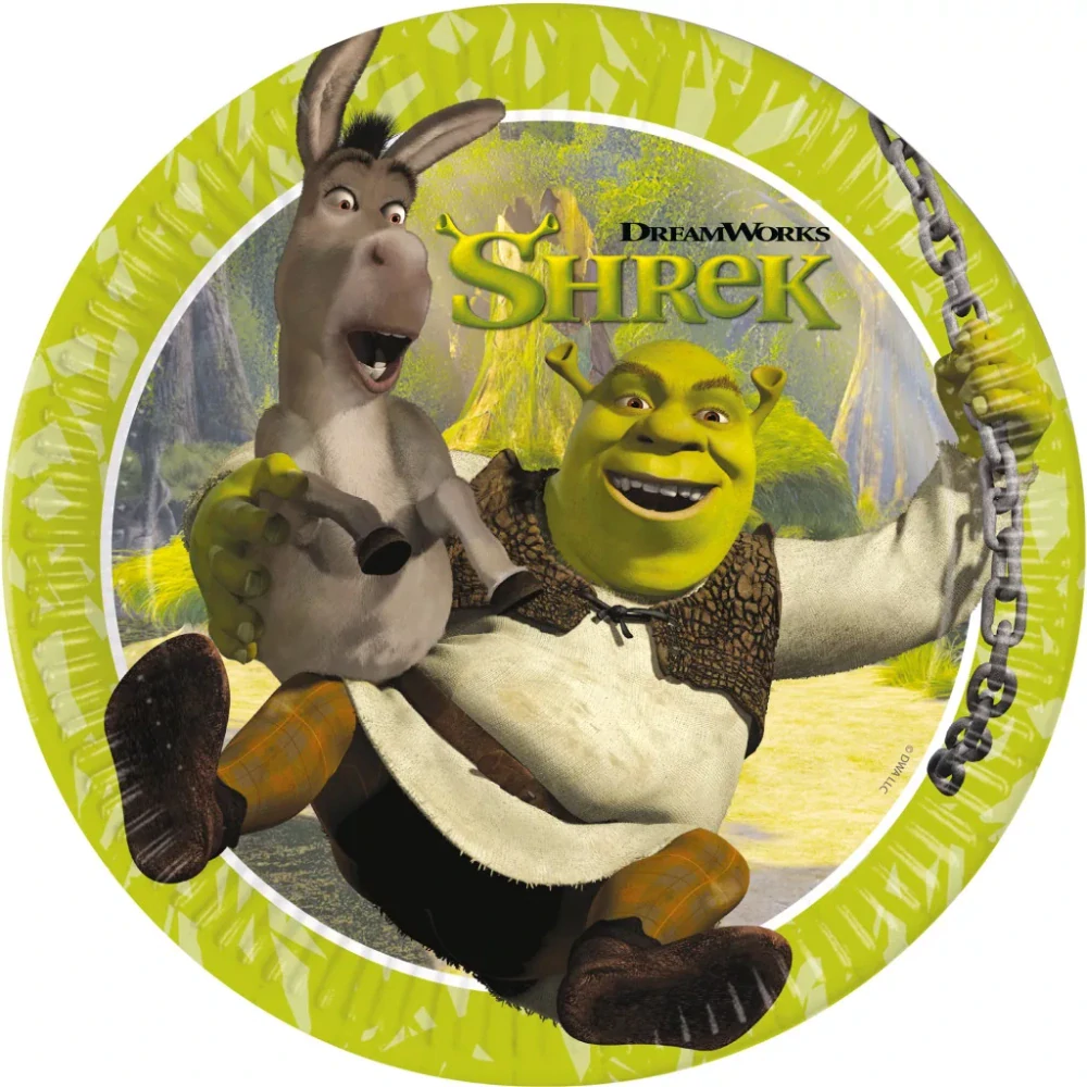 Papierový tanie 23cm SHREK