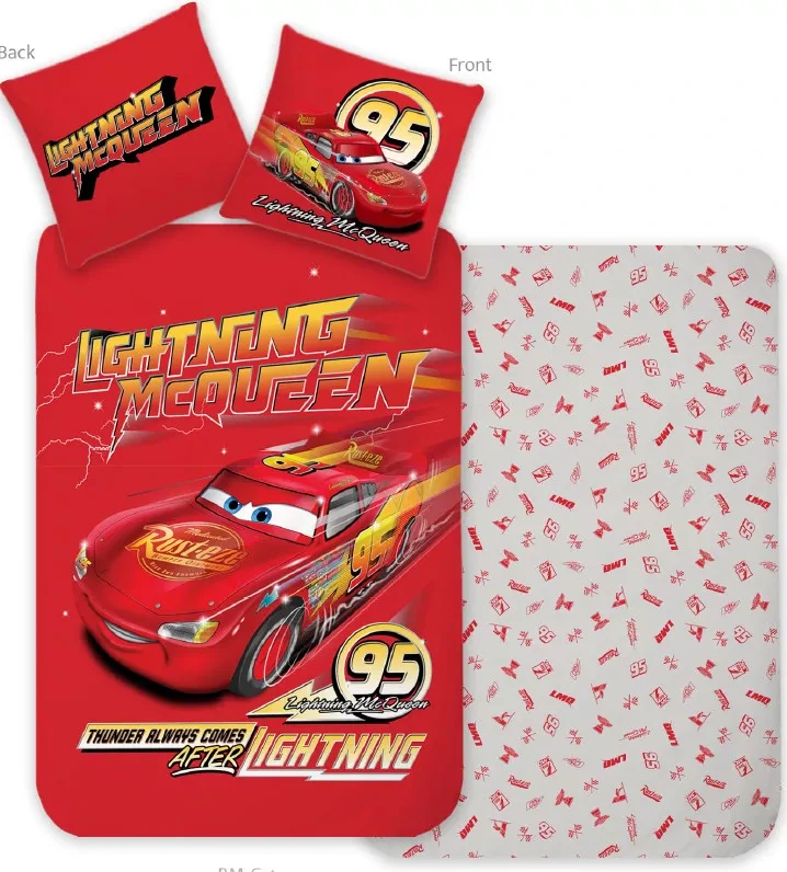 Obliečky do postieľky 100x135 CARS rýchlosť