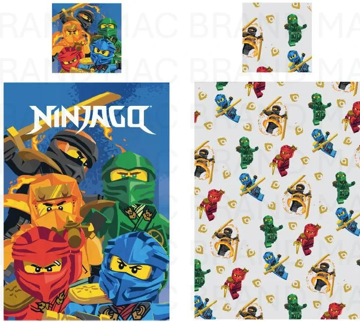 Obliečky do postieľky 100x135 LEGO NINJAGO sanctuary