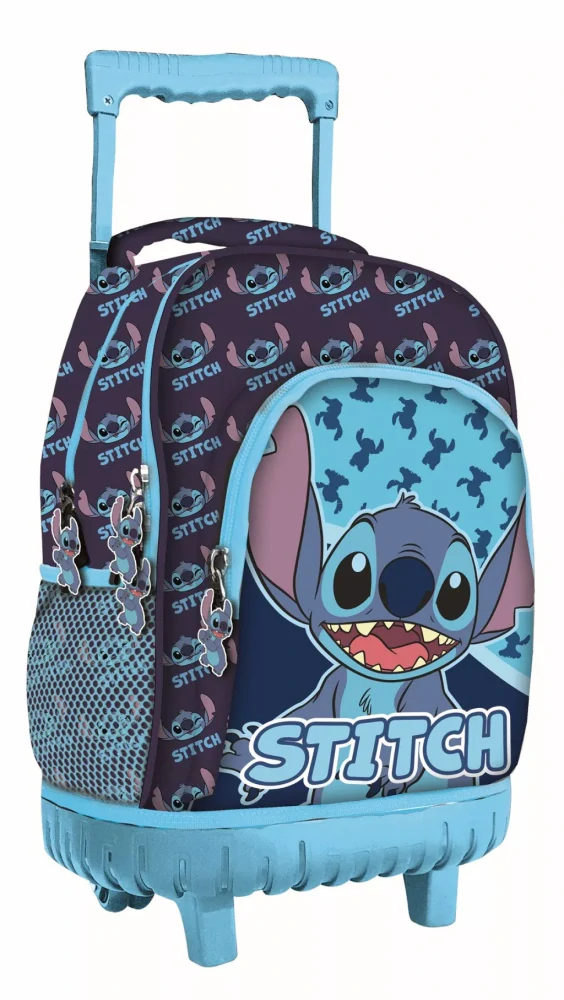 Školská taška na ťahanie LILO A STITCH abstract 44cm