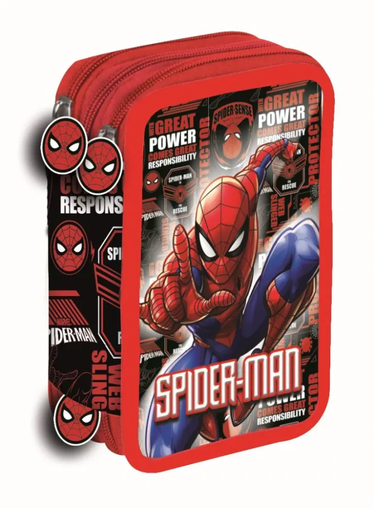 Plnený peračník (3 poschodia) SPIDERMAN bojovník