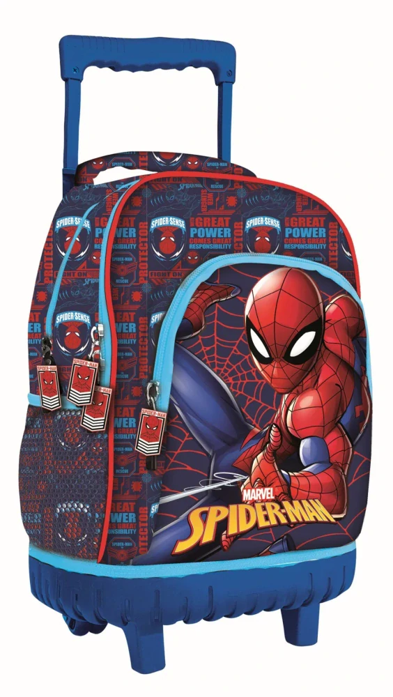 Školská taška na ťahanie SPIDERMAN moc 44cm