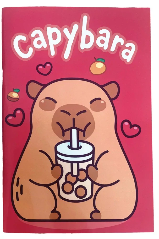 Linajkový zošit B5 KAPYBARA drink