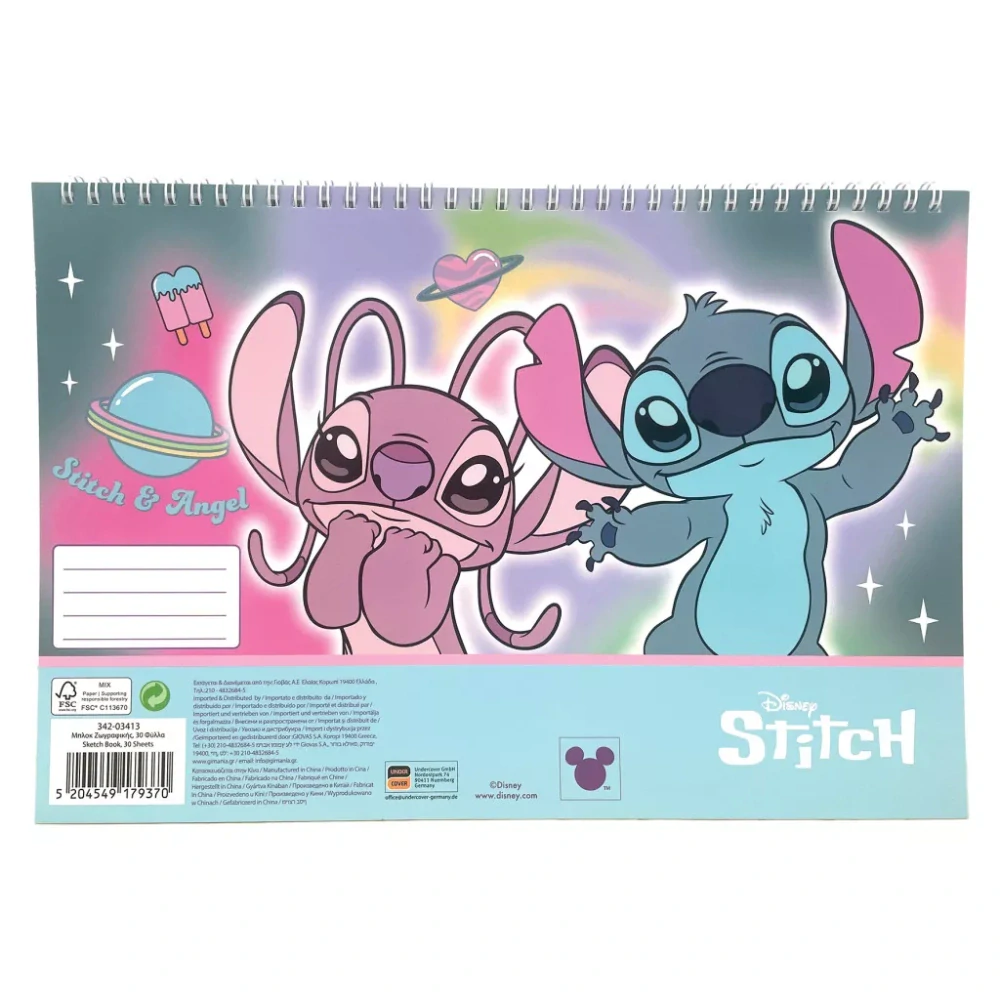Špirálový skicár LILO A STITCH duo