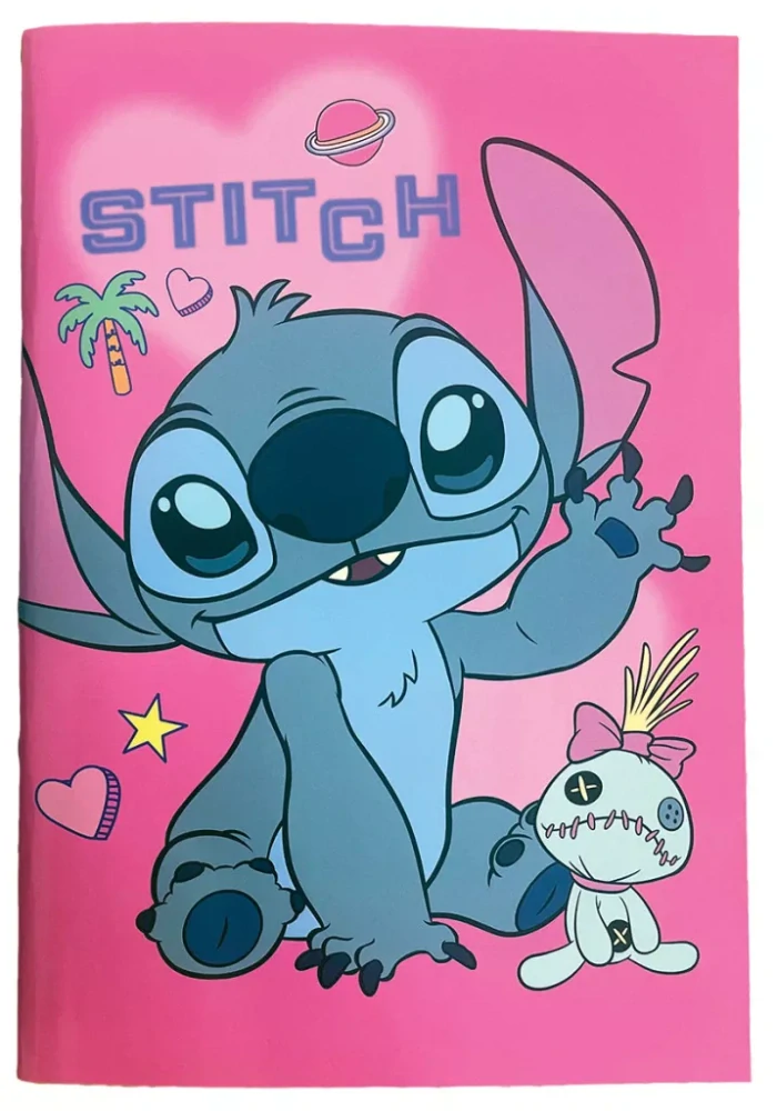 Linajkový zošit B5 LILO A STITCH palm