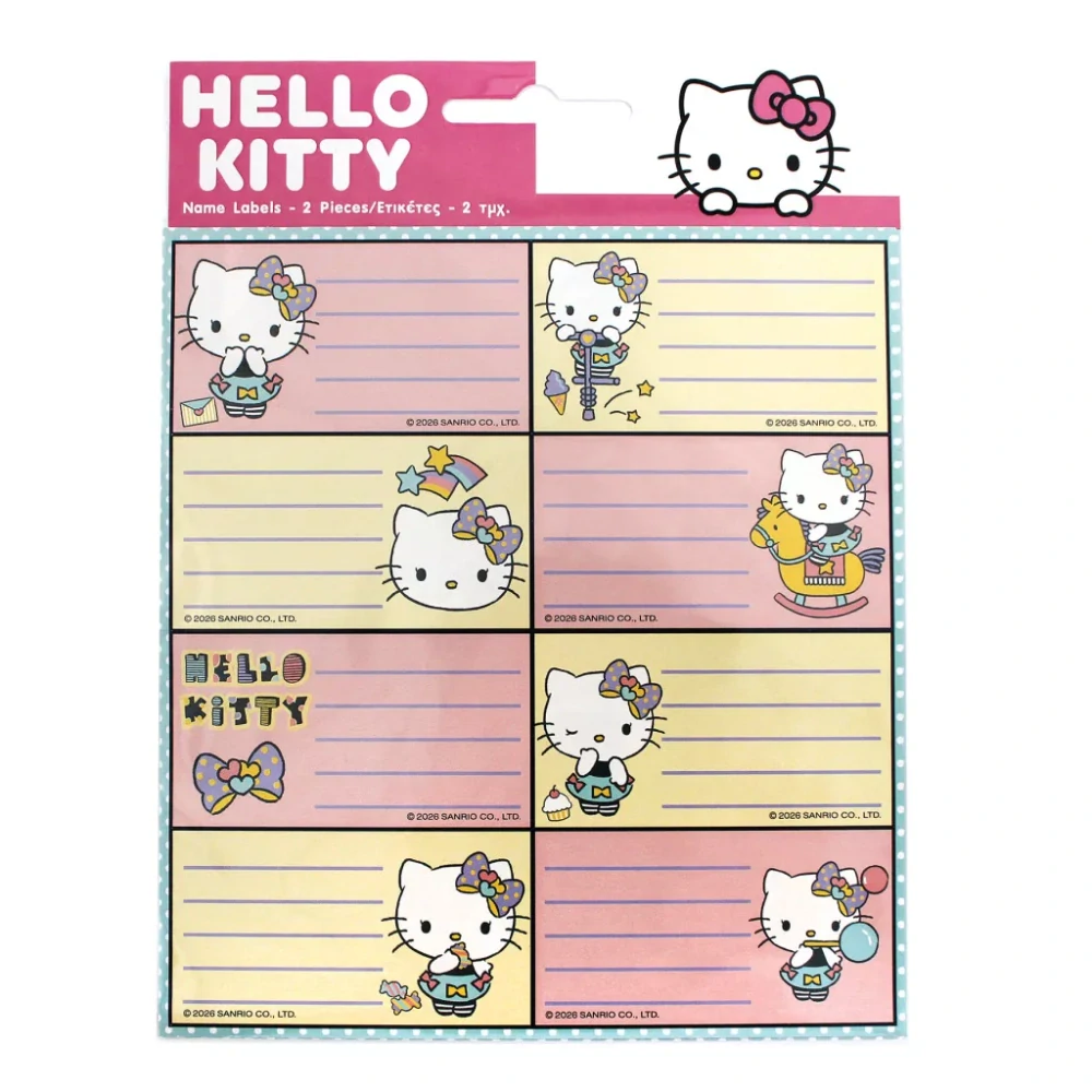 Lepiace štítky (16ks) HELLO KITTY play