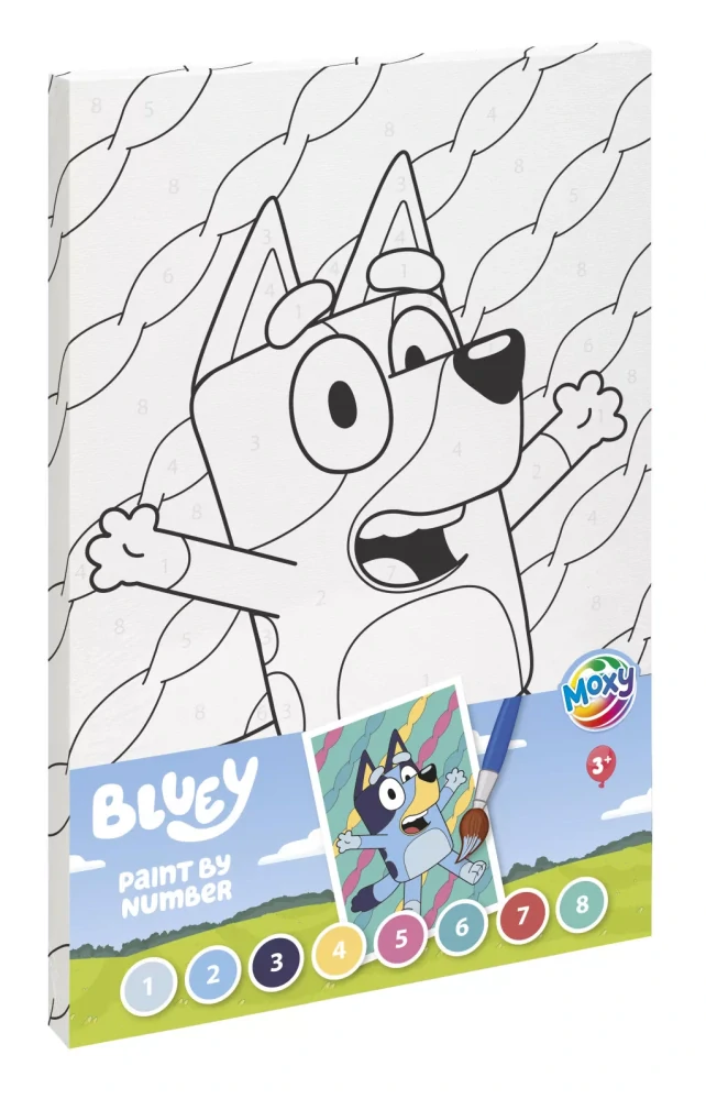 Maľovanie podľa čísel BLUEY happy