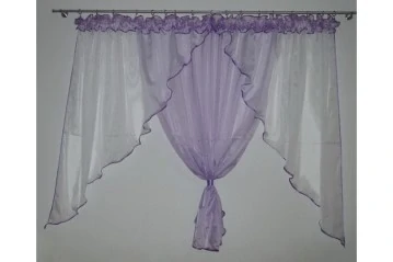 Hotová záclona 150x400 ZORA fialková