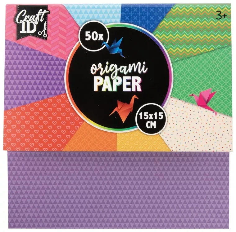 Farebný papier na origami vzor