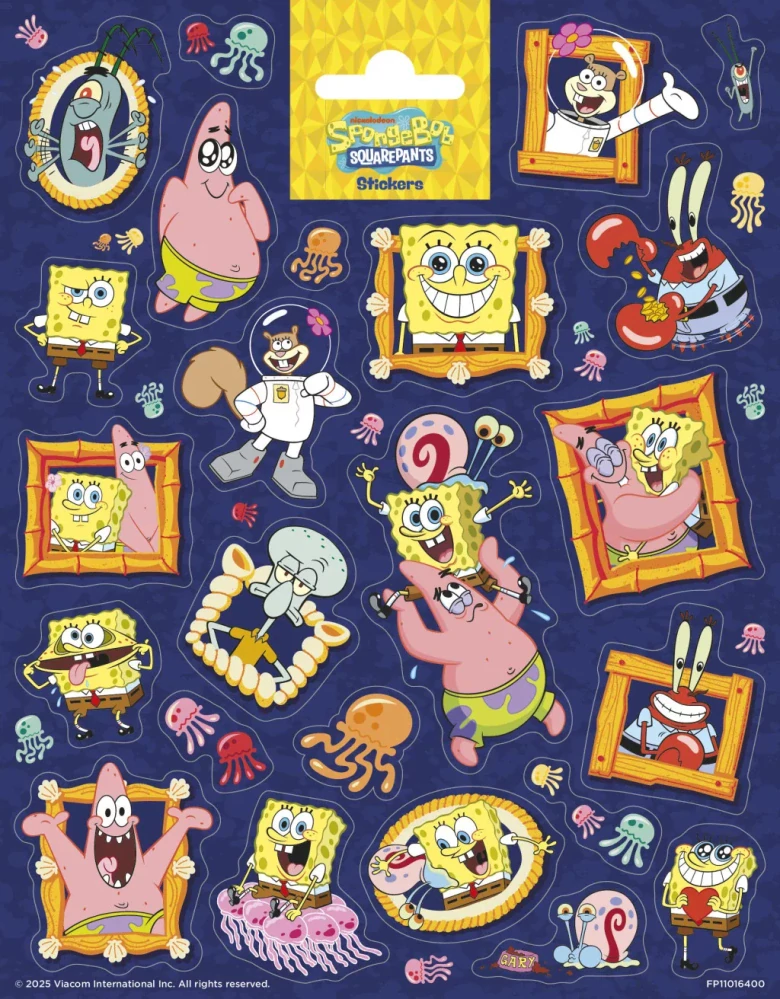 Nálepky SPONGEBOB