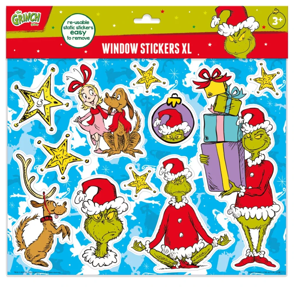 Nálepky na okno GRINCH