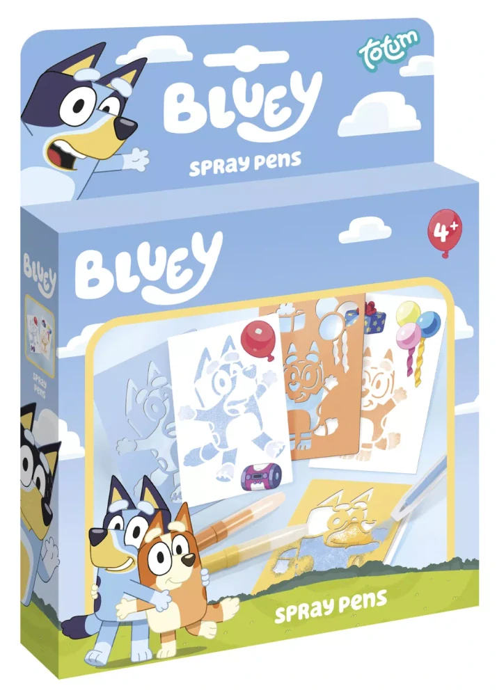 Kreslenie sprejovými fixkami BLUEY