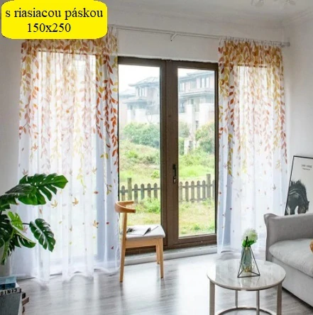 Hotová záclona 150x250 LÍSTKY khaki