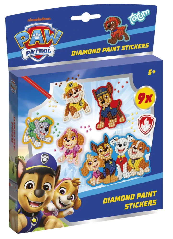 Diamantové nálepky PAW PATROL